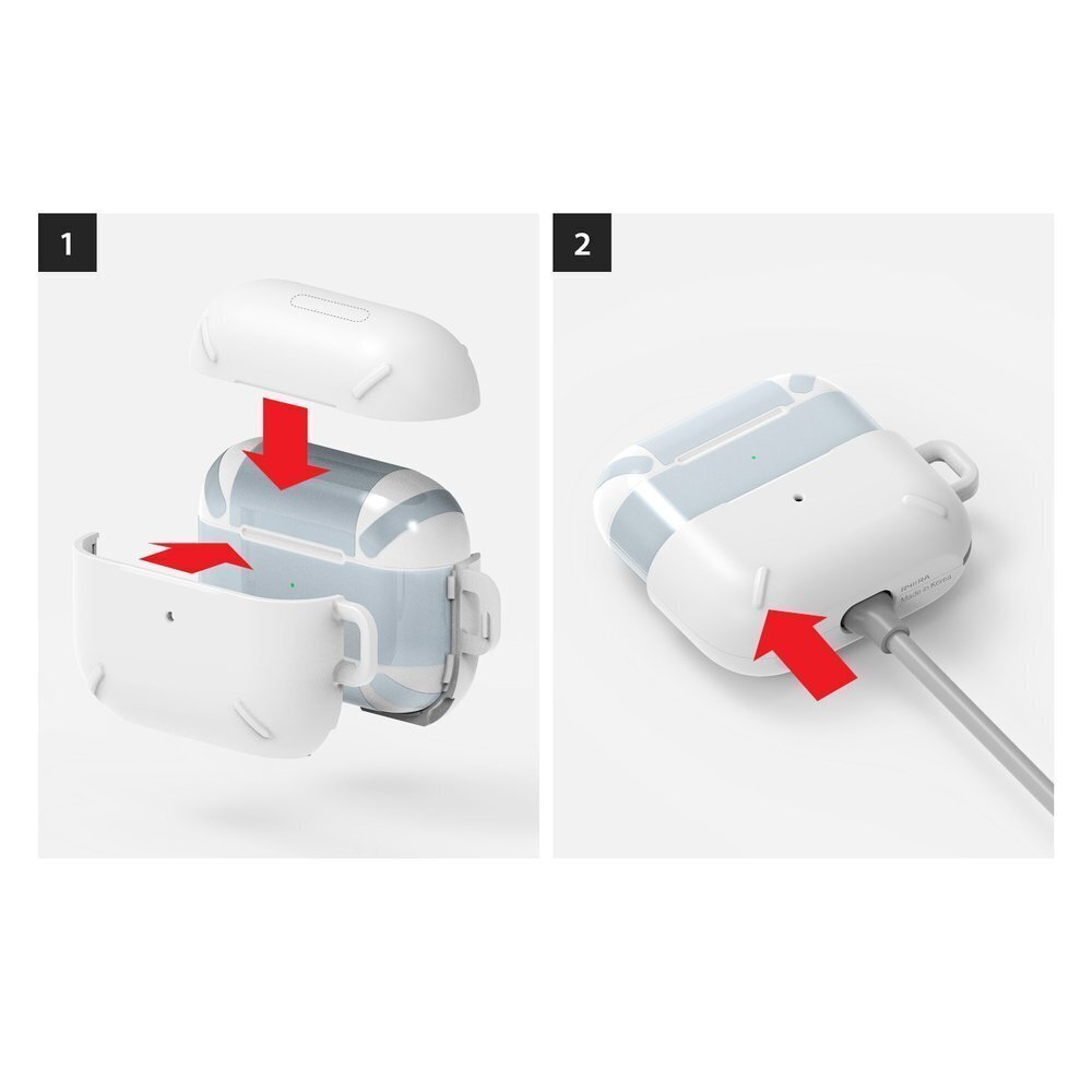 Ringke dėklas, skirtas AirPods Pro, skaidrus kaina ir informacija | Ausinės | pigu.lt