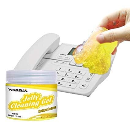 VISBELLA Jelly Cleaning Gel želė dulkėms valyti iš sunkiai prieinamų vietų (citrina) kaina ir informacija | Autochemija | pigu.lt