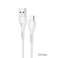 USB кабель Hoco X37 Cool Power microUSB, 1.0 м, белый цена и информация | Кабели и провода | pigu.lt