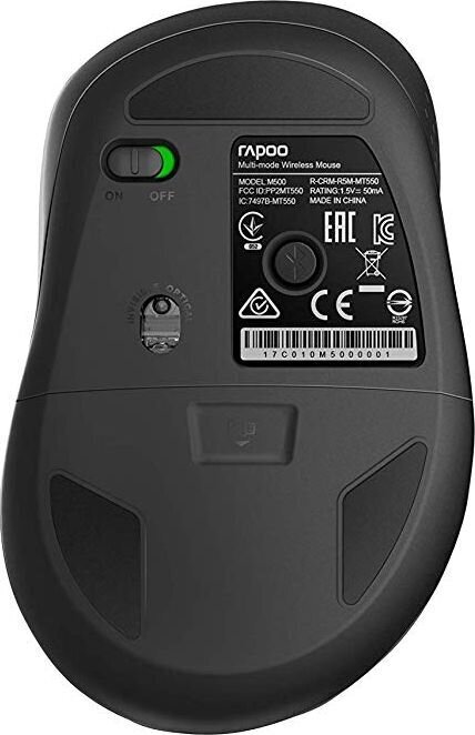 Rapoo M500, juoda kaina ir informacija | Pelės | pigu.lt