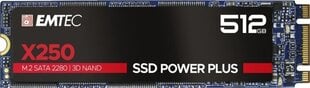 Emtec ECSSD512GX250 kaina ir informacija | Vidiniai kietieji diskai (HDD, SSD, Hybrid) | pigu.lt