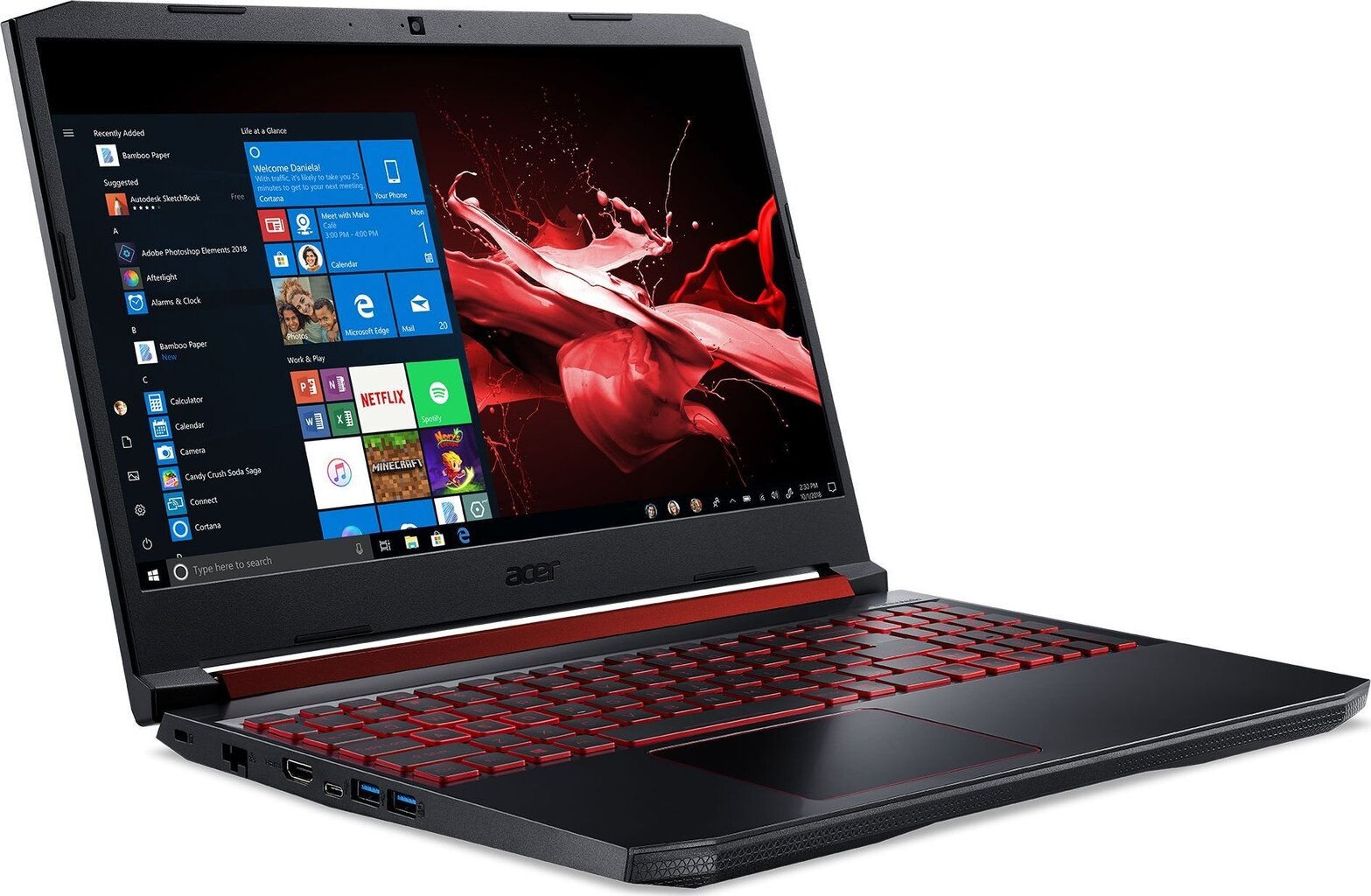 Acer Nitro 5 (NH.Q5AEP.06E) 16 GB RAM/ 512 GB M.2 PCIe/ kaina ir informacija | Nešiojami kompiuteriai | pigu.lt