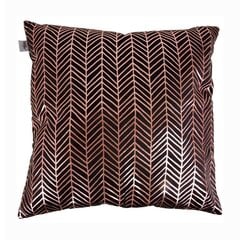 Декоративный чехол на подушку My Home Black Herringbone цена и информация | Декоративные подушки и наволочки | pigu.lt