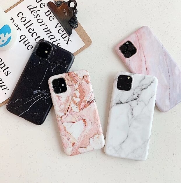 Wozinsky Marble TPU Case skirtas Xiaomi Redmi 8A, baltas kaina ir informacija | Telefono dėklai | pigu.lt