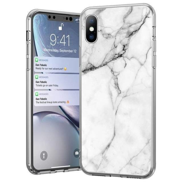 Wozinsky Marble TPU Case skirtas Xiaomi Redmi 8A, baltas kaina ir informacija | Telefono dėklai | pigu.lt