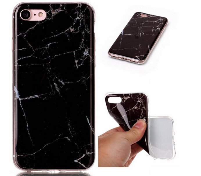 Wozinsky Marble TPU Case Cover, skirtas Apple iPhone 11 Pro, juodas kaina ir informacija | Telefono dėklai | pigu.lt