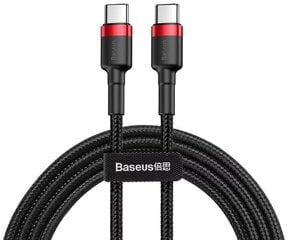 Кабель Baseus USB Type C Power Delivery 2.0 10Вт 20В 5A 2 м BSU1520REDBLK цена и информация | Кабели для телефонов | pigu.lt