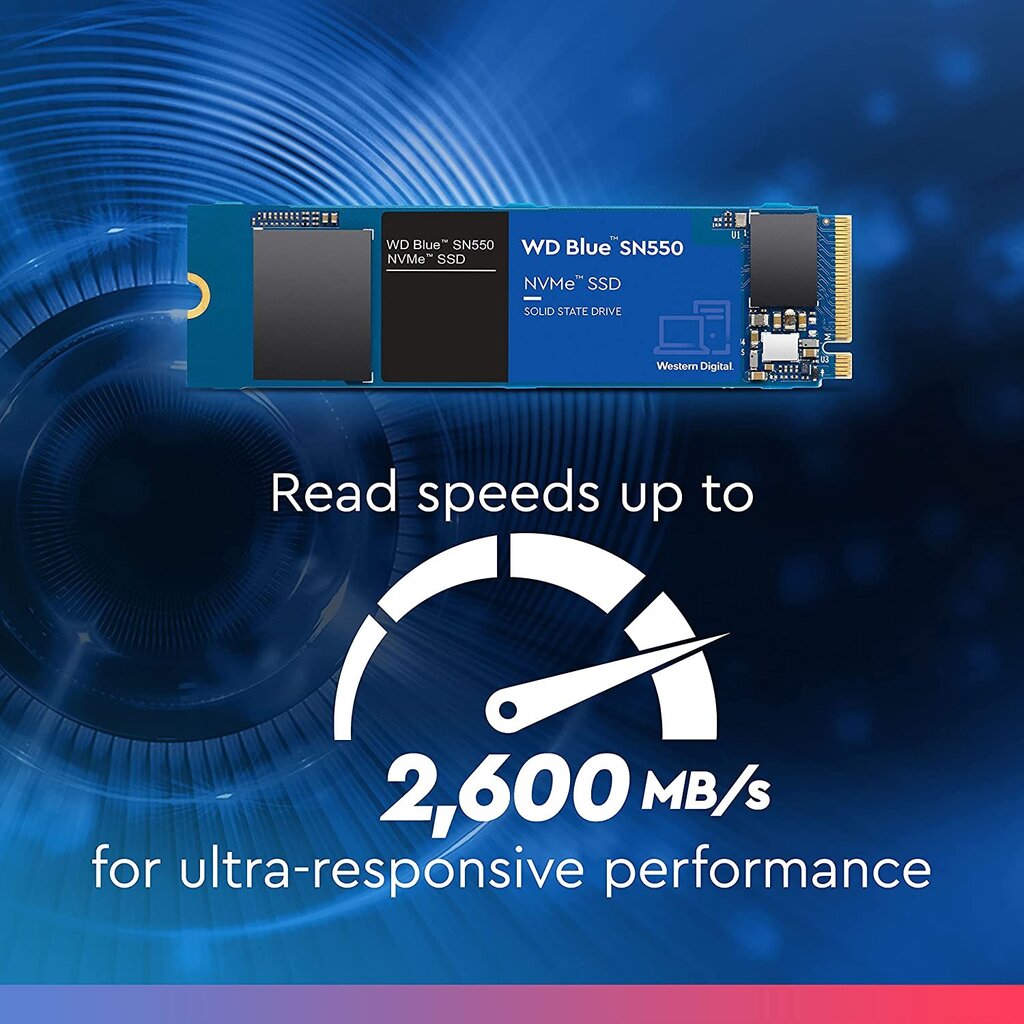 Drive WD Blue SN550 WDS100T2B0C (1 TB ; M.2; PCIe NVMe 3.0) цена и информация | Vidiniai kietieji diskai (HDD, SSD, Hybrid) | pigu.lt