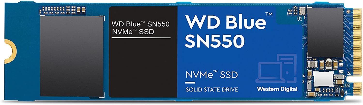 Drive WD Blue SN550 WDS100T2B0C (1 TB ; M.2; PCIe NVMe 3.0) kaina ir informacija | Vidiniai kietieji diskai (HDD, SSD, Hybrid) | pigu.lt