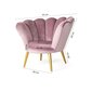Fotelis TMS Tristan, tamsiai rožinis kaina ir informacija | Svetainės foteliai | pigu.lt