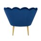 Fotelis TMS Tristan, mėlynas/aukso spalvos kaina ir informacija | Svetainės foteliai | pigu.lt
