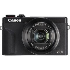 Canon PowerShot G7 X Mark III (Black) цена и информация | Цифровые фотоаппараты | pigu.lt