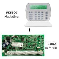 Centralė PC1864 + Klaviatūra PK5500 kaina ir informacija | Apsaugos sistemos, valdikliai | pigu.lt