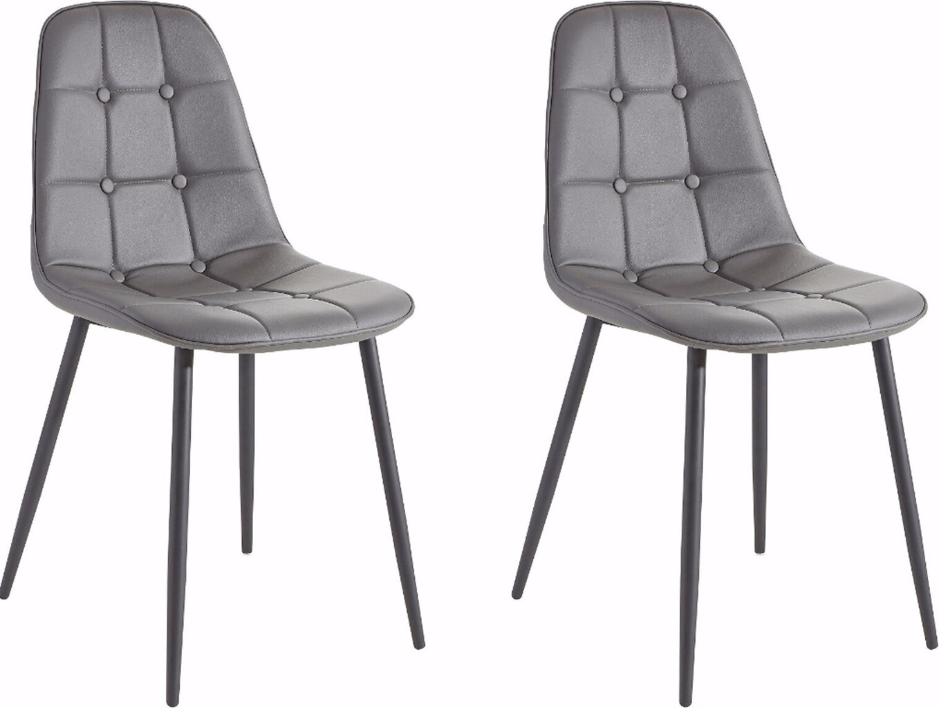 4-ių valgomojo kėdžių komplektas Notio Living Tito, pilkas цена и информация | Virtuvės ir valgomojo kėdės | pigu.lt