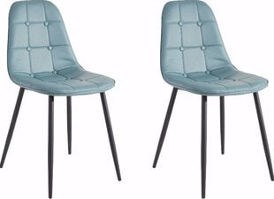 4-ių valgomojo kėdžių komplektas Notio Living Tito, mėlynas kaina ir informacija | Virtuvės ir valgomojo kėdės | pigu.lt