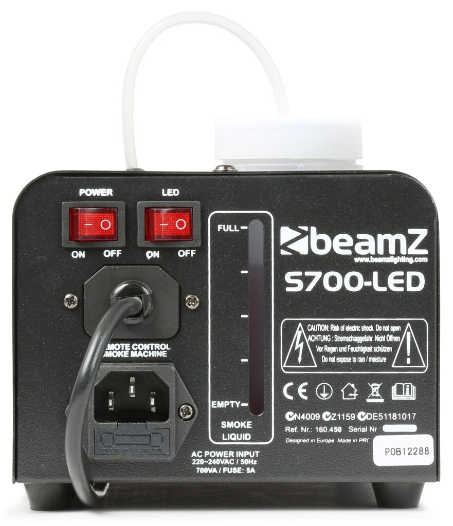 „BeamZ S700LED“ kompaktiškas dūmų aparatas цена и информация | Dekoracijos šventėms | pigu.lt
