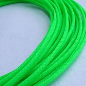 Tekstilinis elektros kabelis 2x0,5 mm, žalias, 5 m kaina ir informacija | Tekstiliniai kabeliai ir elektros kaladėlės | pigu.lt