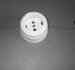 Keramikinė balta virštinkinė rozetė, 220 V kaina ir informacija | Elektros jungikliai, rozetės | pigu.lt