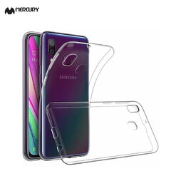 Mercury "Anti-yellow aging" Jelly Ultra slim back cover case for Samsung Galaxy A40 (A405F/A405FN) Transparent kaina ir informacija | Telefono dėklai | pigu.lt