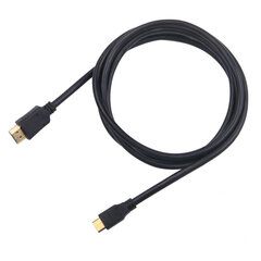 Sbox HDMI-MINI, HDMI Mini 1.4 M/M, 2m kaina ir informacija | Kabeliai ir laidai | pigu.lt