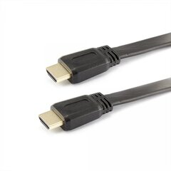 Sbox HDMI-FLAT-15B, HDMI-HDMI 1.4 Flat M/M, 1.5m kaina ir informacija | Kabeliai ir laidai | pigu.lt