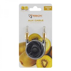 Sbox AUX Cable 3.5mm to 3.5mm golden kiwi gold 3535-1.5G цена и информация | Кабели и провода | pigu.lt