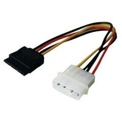 Sbox SATA-POWER, SATA 15Pin - Molex 4Pin/TC, 0.25m kaina ir informacija | Kabeliai ir laidai | pigu.lt