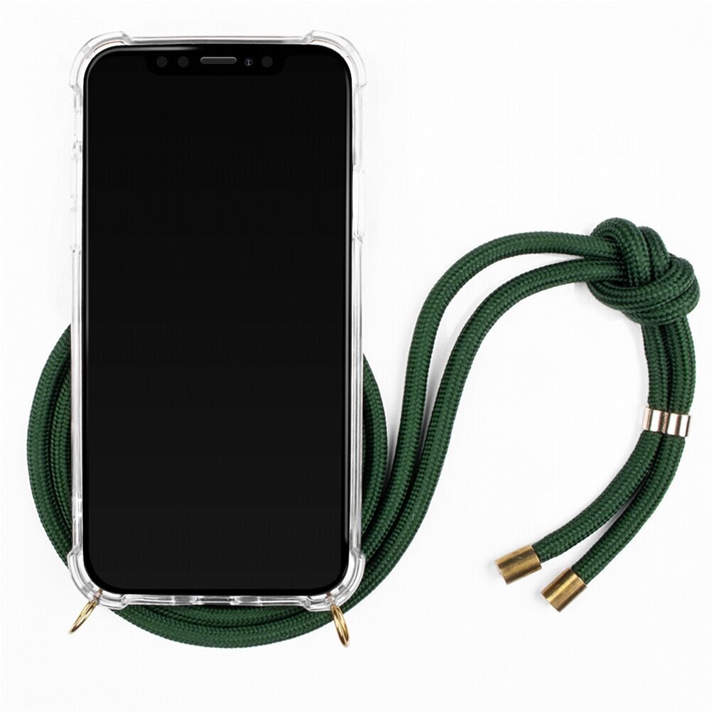 Lookabe Necklace, skirtas iPhone X/Xs, gold green (loo013) kaina ir informacija | Telefono dėklai | pigu.lt