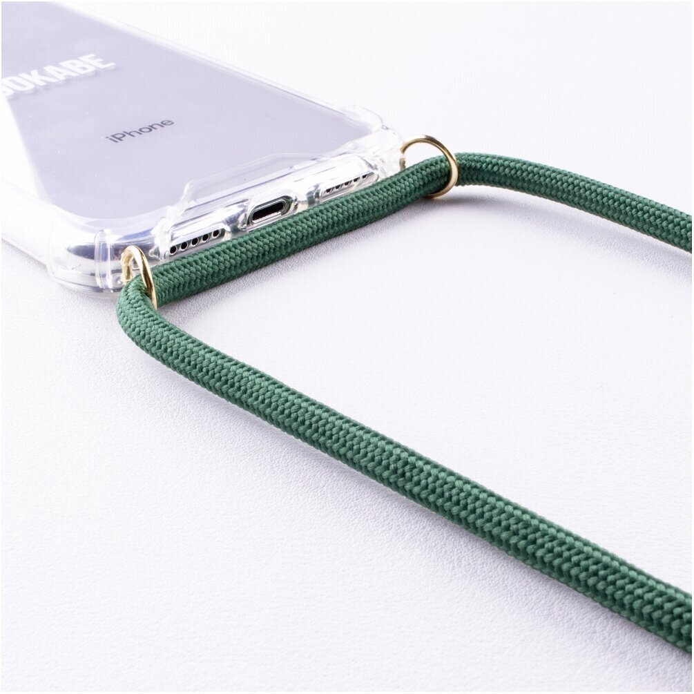 Lookabe Necklace, skirtas iPhone X/Xs, gold green (loo013) цена и информация | Telefono dėklai | pigu.lt