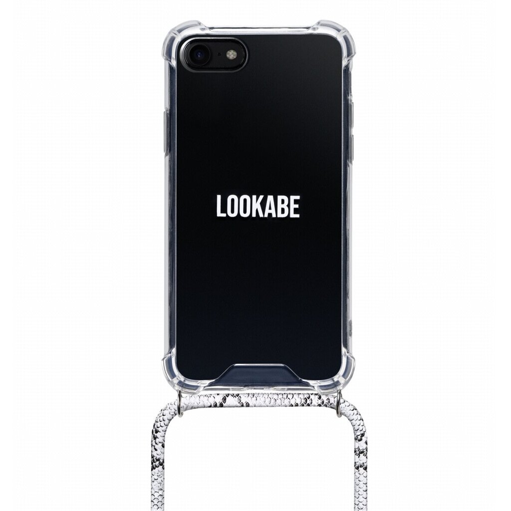Lookabe Necklace Snake Edition, skirtas iPhone 7/8+, silver snake (loo017) kaina ir informacija | Telefono dėklai | pigu.lt
