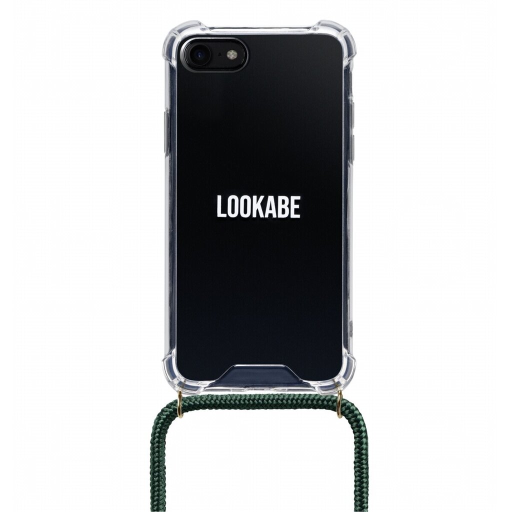 Lookabe Necklace, skirtas iPhone 7/8, gold green (loo011) kaina ir informacija | Telefono dėklai | pigu.lt