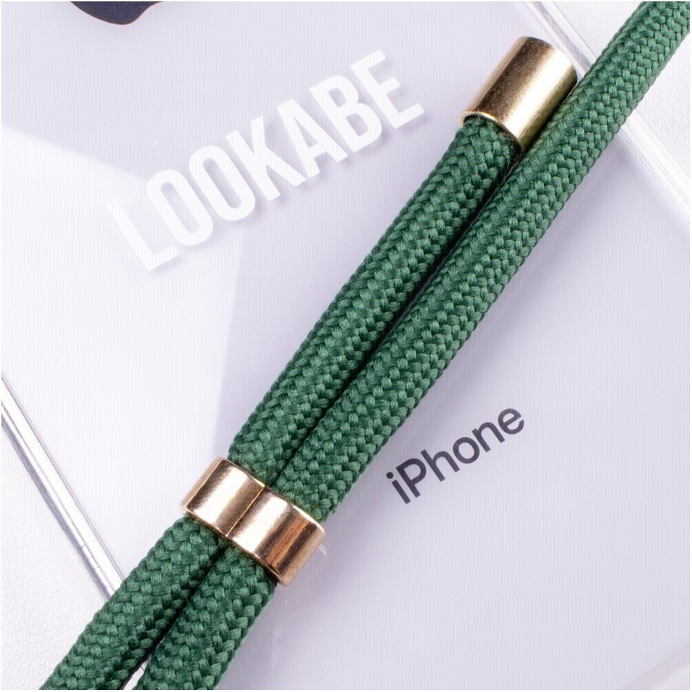 Lookabe Necklace, skirtas iPhone 7/8+, gold green (loo012) kaina ir informacija | Telefono dėklai | pigu.lt