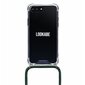 Lookabe Necklace, skirtas iPhone 7/8+, gold green (loo012) kaina ir informacija | Telefono dėklai | pigu.lt