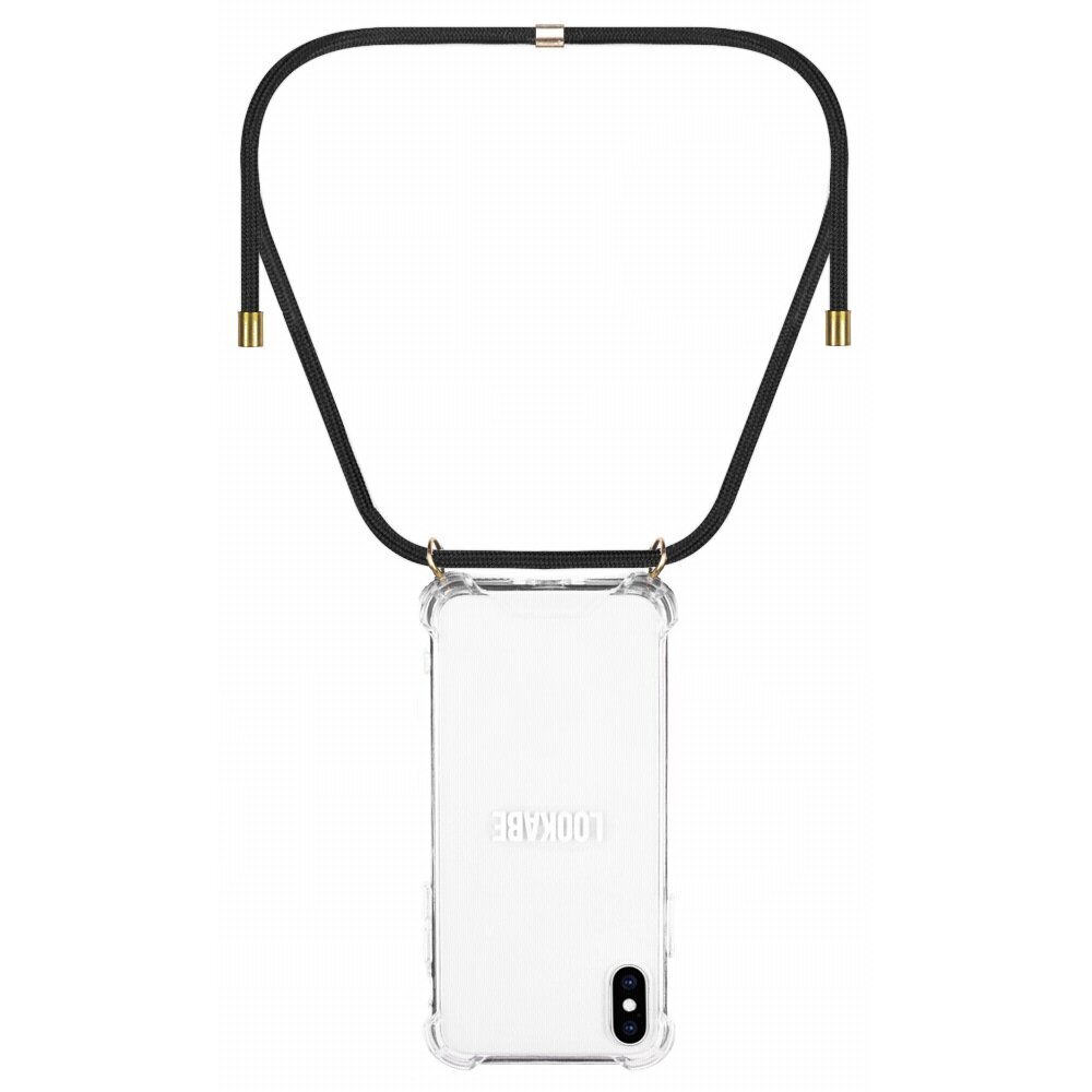 Lookabe Necklace, skirtas iPhone Xs Max, gold black (loo005) kaina ir informacija | Telefono dėklai | pigu.lt