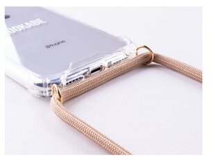 Lookabe Necklace, skaidri iPhone XS, gold nude (loo008) цена и информация | Чехлы для телефонов | pigu.lt