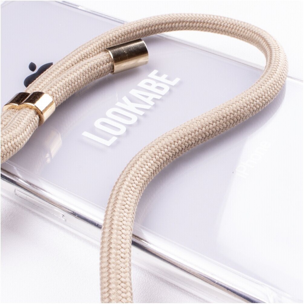 Lookabe Necklace, skirtas iPhone 7/8+, gold nude (loo007) kaina ir informacija | Telefono dėklai | pigu.lt