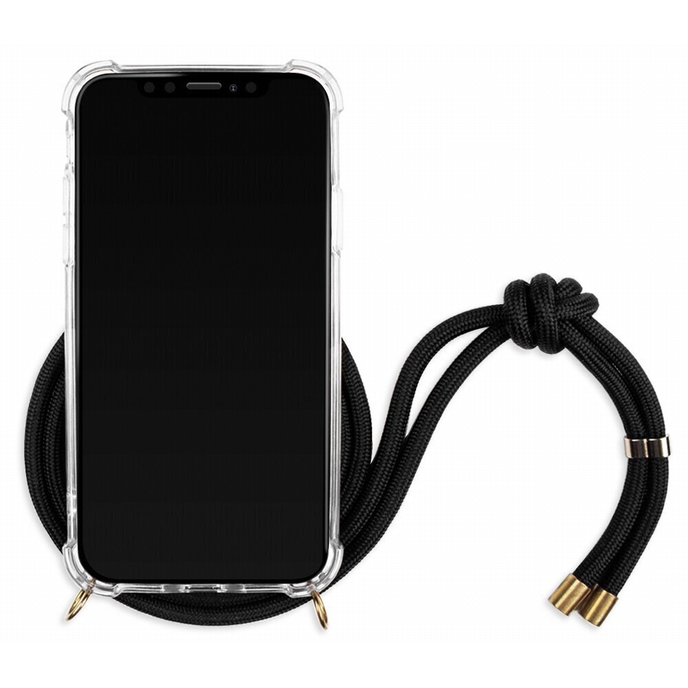 Lookabe Necklace, skirtas iPhone X/Xs, gold black (loo003) kaina ir informacija | Telefono dėklai | pigu.lt