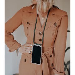 Lookabe Necklace, skirtas iPhone Xr, gold green (loo014) kaina ir informacija | Telefono dėklai | pigu.lt