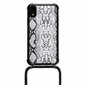 Lookabe Necklace Snake Edition, skirtas iPhone Xr, silver black (loo024) kaina ir informacija | Telefono dėklai | pigu.lt