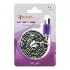 Sbox USB-&gt;Micro USB 2.0 M/M 1 цена и информация | Кабели для телефонов | pigu.lt