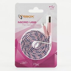 Sbox USB-&gt;Micro USB 2.0 M/M 1    USB-103CF-P цена и информация | Кабели для телефонов | pigu.lt