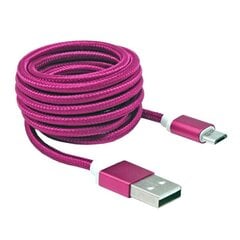 Sbox USB-10315P, USB->Micro USB M/M, 1.5 m цена и информация | Кабели для телефонов | pigu.lt