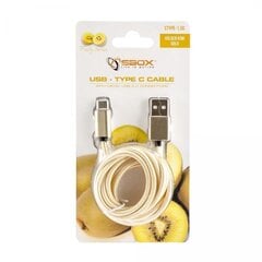 Sbox USB-TYPEC-15G USB-&gt;Type C M/M 1.5 цена и информация | Кабели для телефонов | pigu.lt