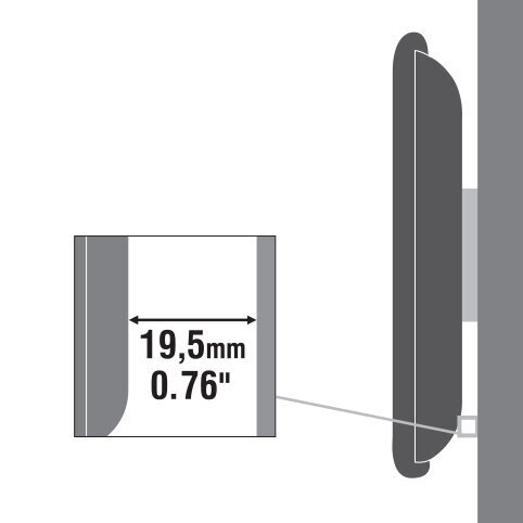 Sbox PLB-2222F 23-43” цена и информация | Televizorių laikikliai, tvirtinimai | pigu.lt