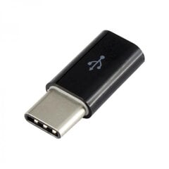 Sbox Micro USB 2.0 F. -&gt; TYPE C M. черный AD.USB-C B цена и информация | Адаптеры, USB-разветвители | pigu.lt