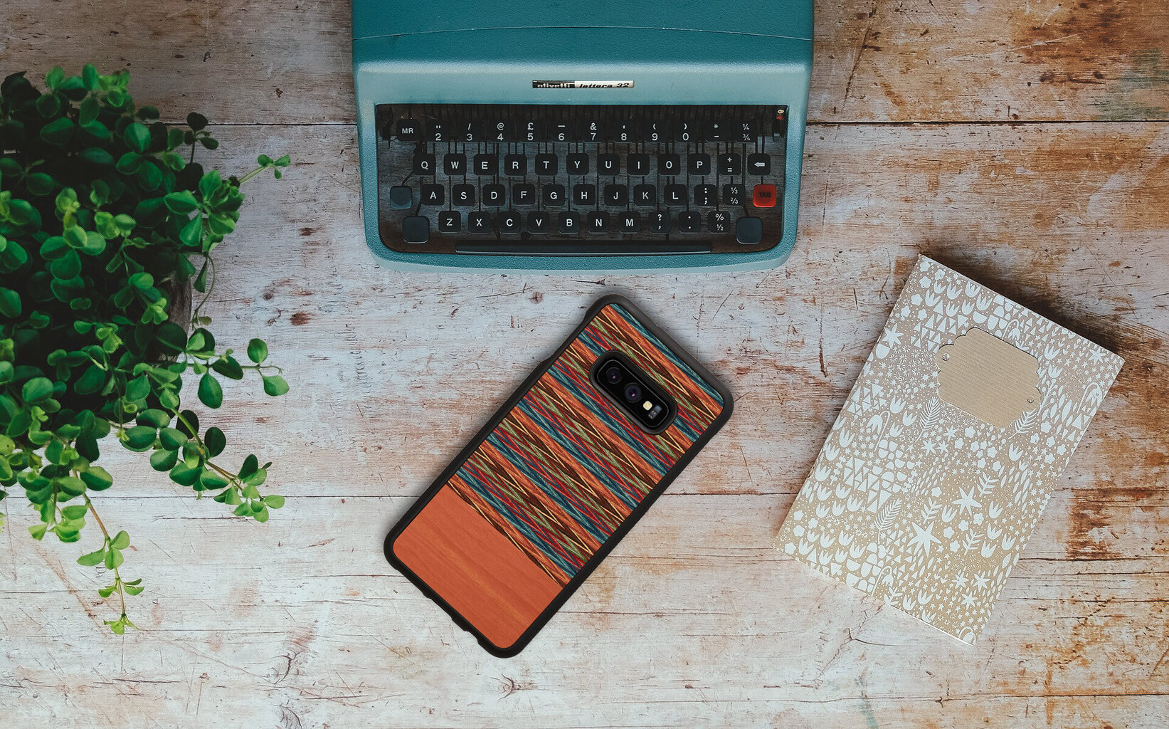 Man&Wood Nugarėlė skirta Samsung Galaxy S10 Lite, Browny check, Juoda цена и информация | Telefono dėklai | pigu.lt