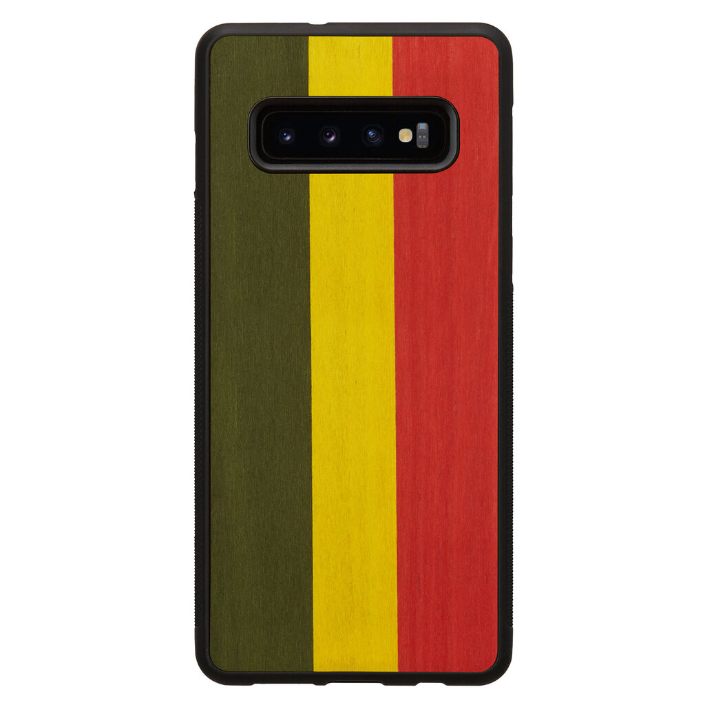 Man&Wood Nugarėlė skirta Samsung Galaxy S10 Plus, Reggae, Juoda цена и информация | Telefono dėklai | pigu.lt