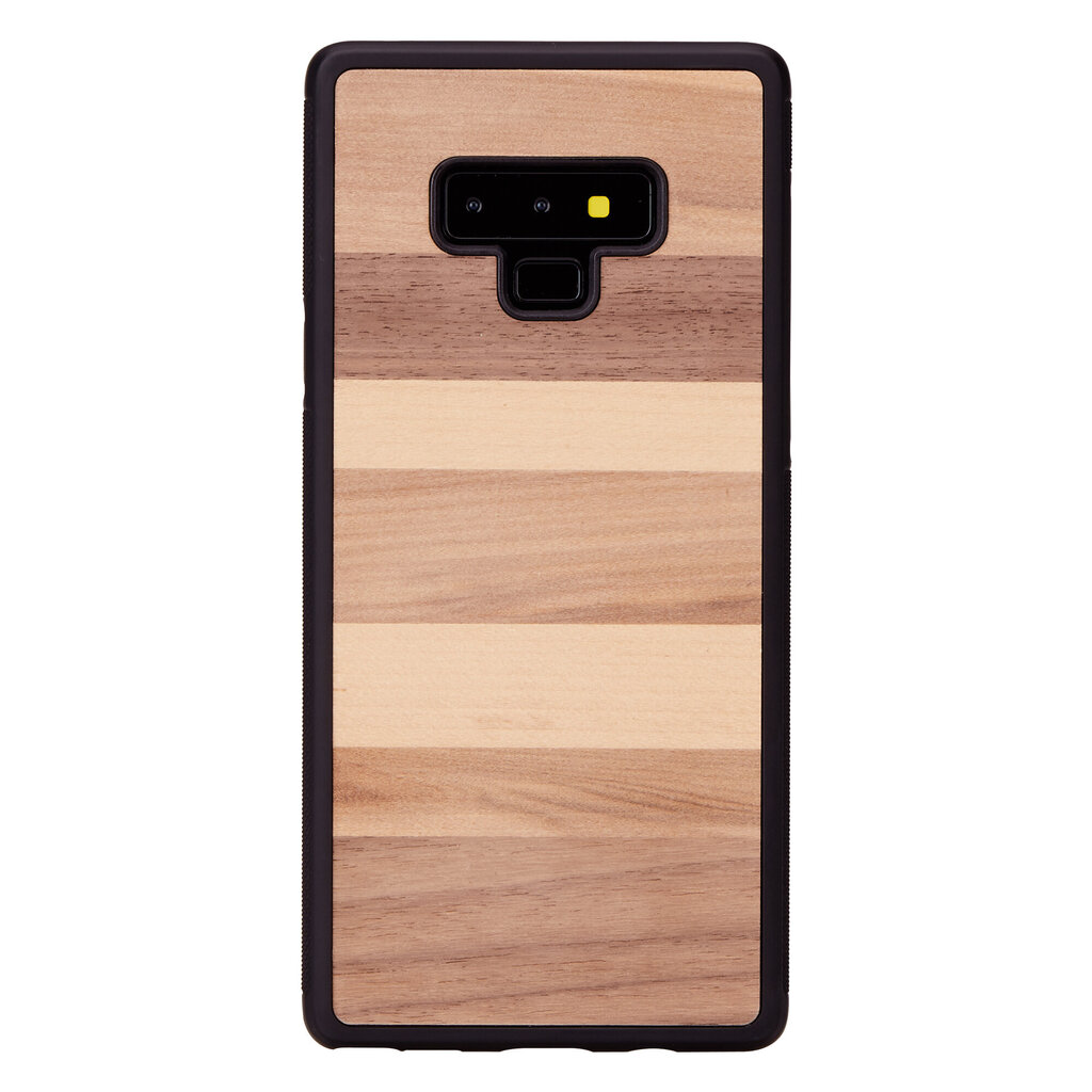 Man&Wood Nugarėlė skirta Samsung Galaxy Note 9, Sabbia, Juoda kaina ir informacija | Telefono dėklai | pigu.lt