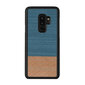 Man&Wood Nugarėlė skirta Samsung Galaxy S9 Plus, Denim, Juoda цена и информация | Telefono dėklai | pigu.lt