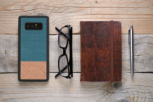 Man&Wood Nugarėlė skirta Samsung Galaxy Note 8, Denim, Juoda kaina ir informacija | Telefono dėklai | pigu.lt